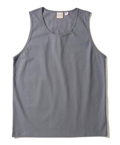 Goodwear(グッドウェア)の「【Goodwear/グッドウェア】7.1オンス USAコットン 吸水速乾 無地 タンクトップ(タンクトップ・メンズ・ブラック/グレー/ホワイト・MEDIUM/X-LARGE/LARGE)」の8枚目の写真
