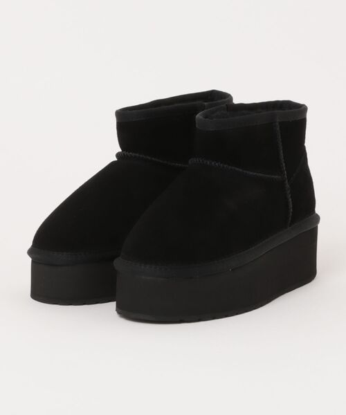 EMU Australia(エミューオーストラリア)の「PLATFORM MICRO WOOL / 厚底ムートンブーツ(ブーツ・レディース・ブラック/ベージュ/ブラウン・6/7/8)」の7枚目の写真