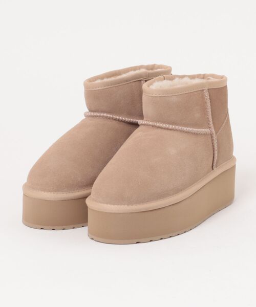 EMU Australia(エミューオーストラリア)の「PLATFORM MICRO WOOL / 厚底ムートンブーツ(ブーツ・レディース・ブラック/ベージュ/ブラウン・6/7/8)」の10枚目の写真