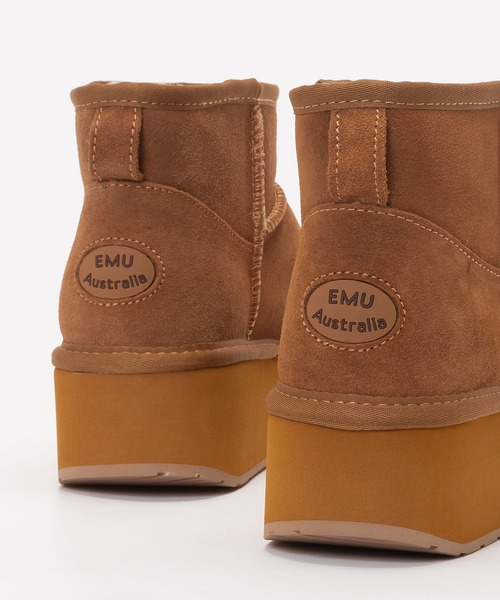 EMU Australia(エミューオーストラリア)の「PLATFORM MICRO WOOL / 厚底ムートンブーツ(ブーツ・レディース・ブラック/ベージュ/ブラウン・6/7/8)」の9枚目の写真