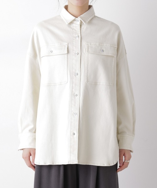 セール】Healthy DENIM/別注 Almond Ecru（シャツ/ブラウス）｜Healthy