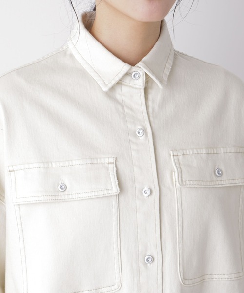 セール】Healthy DENIM/別注 Almond Ecru（シャツ/ブラウス）｜Healthy