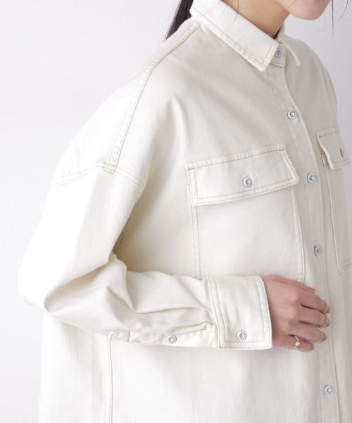 セール】Healthy DENIM/別注 Almond Ecru（シャツ/ブラウス）｜Healthy