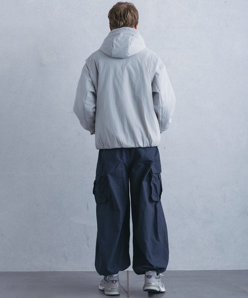 +phenix（プラスフェニックス）の「【WEB・直営店限定】+phenix(プラスフェニックス)WIDE CARGO PANTS ワイド カーゴ パンツ（カーゴパンツ・メンズ・ブラック・M）」の6枚目の写真