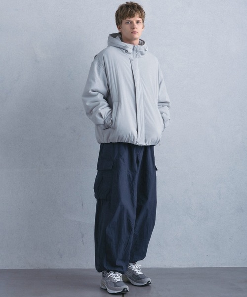 +phenix（プラスフェニックス）の「【WEB・直営店限定】+phenix(プラスフェニックス)WIDE CARGO PANTS ワイド カーゴ パンツ（カーゴパンツ・メンズ・ブラック・M）」の7枚目の写真