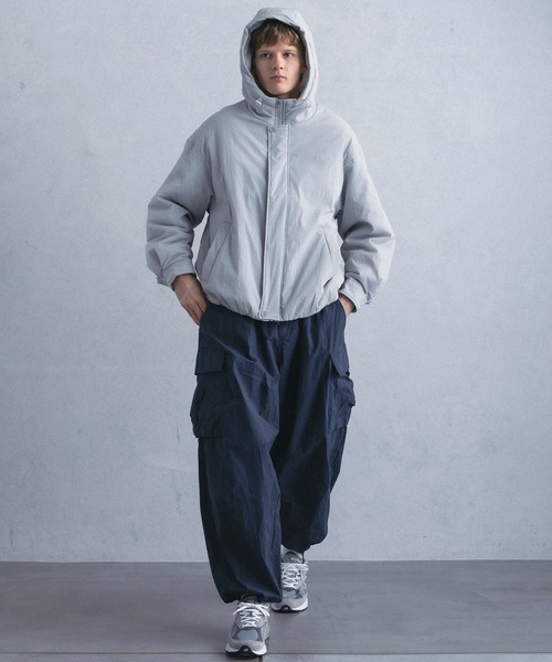 +phenix（プラスフェニックス）の「【WEB・直営店限定】+phenix(プラスフェニックス)WIDE CARGO PANTS ワイド カーゴ パンツ（カーゴパンツ・メンズ・ブラック・M）」の8枚目の写真