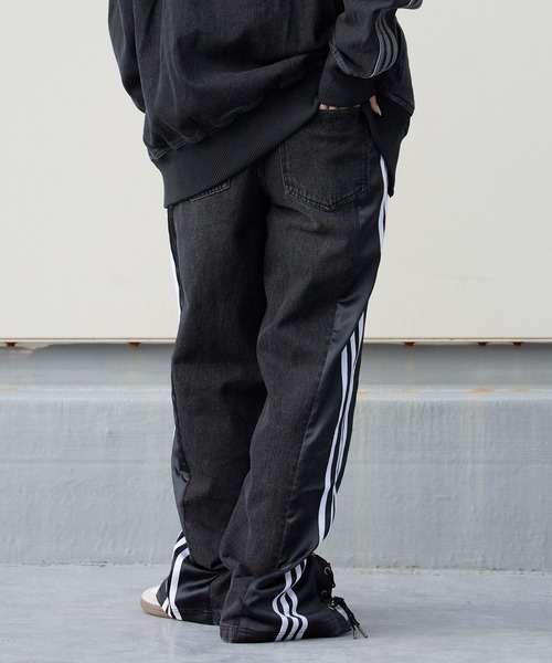 adidas(アディダス)の「adidas/アディダス ORI DENIM FIREBIRD TP バギーフィット レーシング デニムパンツ 秋 秋服 2026年秋冬(デニムパンツ・レディース・ブラック・M/S/XS/L)」の9枚目の写真