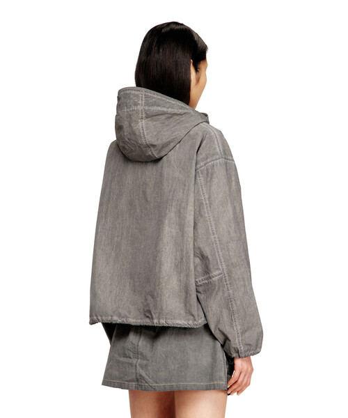 DIESEL(ディーゼル)の「ウィメンズ フード付きジャケット G-ORILLA(ナイロンジャケット・レディース・グレー・44/46/42/40/38/36)」の4枚目の写真