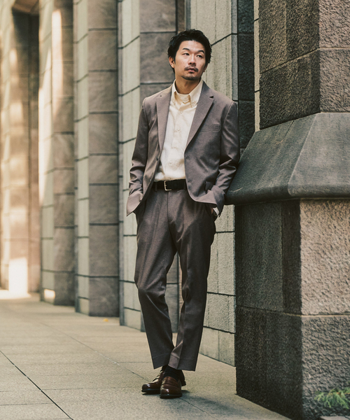 417 EDIFICE（フォーワンセブンエディフィス）の「ドライストレッチツイル セットアップ ”ジャケット1点+パンツ1点” の2点セット（セットアップ・メンズ・ベージュ/ネイビー/ブラック/ブルー・X-LARGE/LARGE/MEDIUM/SMALL/XX-LARGE）」の6枚目の写真