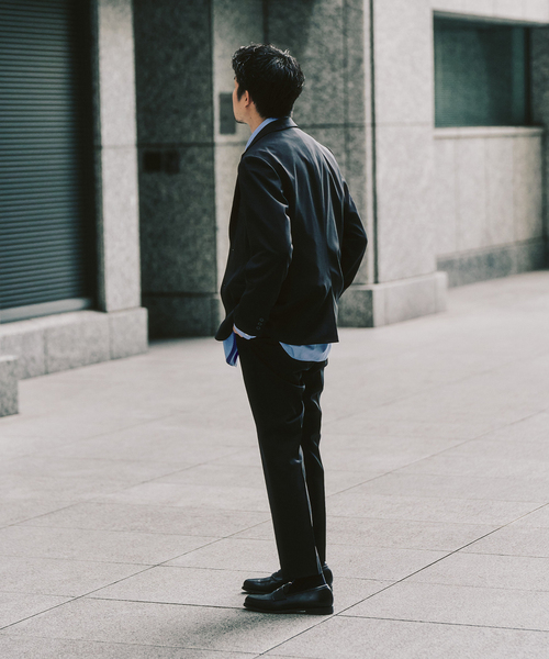 417 EDIFICE（フォーワンセブンエディフィス）の「ドライストレッチツイル セットアップ ”ジャケット1点+パンツ1点” の2点セット（セットアップ・メンズ・ベージュ/ネイビー/ブラック/ブルー・X-LARGE/LARGE/MEDIUM/SMALL/XX-LARGE）」の10枚目の写真