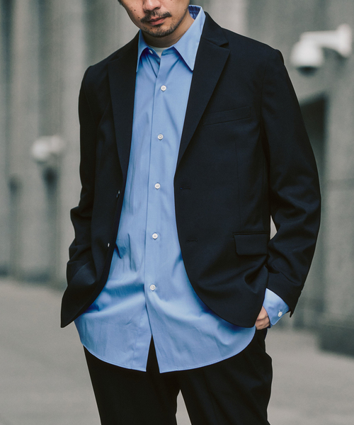 417 EDIFICE（フォーワンセブンエディフィス）の「ドライストレッチツイル セットアップ ”ジャケット1点+パンツ1点” の2点セット（セットアップ・メンズ・ベージュ/ネイビー/ブラック/ブルー・X-LARGE/LARGE/MEDIUM/SMALL/XX-LARGE）」の15枚目の写真