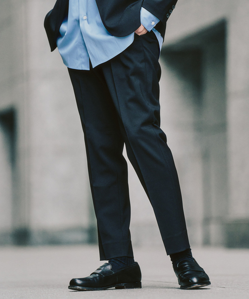 417 EDIFICE（フォーワンセブンエディフィス）の「ドライストレッチツイル セットアップ ”ジャケット1点+パンツ1点” の2点セット（セットアップ・メンズ・ベージュ/ネイビー/ブラック/ブルー・X-LARGE/LARGE/MEDIUM/SMALL/XX-LARGE）」の16枚目の写真