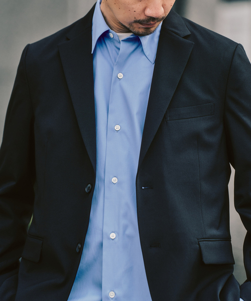 417 EDIFICE（フォーワンセブンエディフィス）の「ドライストレッチツイル セットアップ ”ジャケット1点+パンツ1点” の2点セット（セットアップ・メンズ・ベージュ/ネイビー/ブラック/ブルー・X-LARGE/LARGE/MEDIUM/SMALL/XX-LARGE）」の18枚目の写真