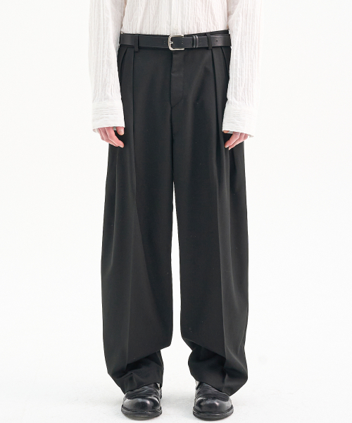 TRIP LE SENS（トリップ ル センス）の「カスタムピンタックカーブドワイドスラックス_グレー（スラックス・レディース・その他・32inch/30inch/34inch）」の3枚目の写真