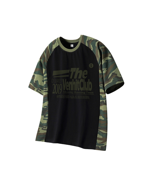 VENHIT(ベンヒット)の「MRT カモ レグラン 半袖Tシャツ(Tシャツ/カットソー・レディース・ホワイト/ブラック/アイボリー・SMALL/MEDIUM/LARGE/X-LARGE)」の3枚目の写真