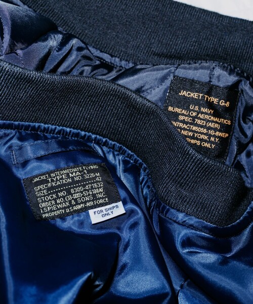 SPIEWAK(スピーワック)の「【SHIPS別注】SPIEWAK: G-8 WEP ジャケット ロング(ブルゾン・メンズ・オリーブ/ネイビー・SMALL/MEDIUM/LARGE)」の16枚目の写真