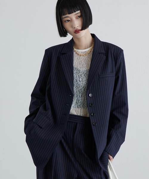 Lui's（ルイス）の「レース袖ギャザートップス（Tシャツ/カットソー・レディース・ブラック/オフホワイト/グレー・FREE）」の15枚目の写真