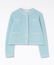 CADUNE（カデュネ）の「柄編みジャケットカーデ（ニット/セーター）」