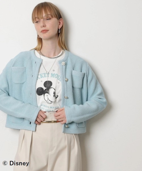CADUNE カデュネ カーディガン size38/青 ◇■ レディース CADUNE（カデュネ）の「ワッペンカーデ（ニット/セーター）」 - WEAR