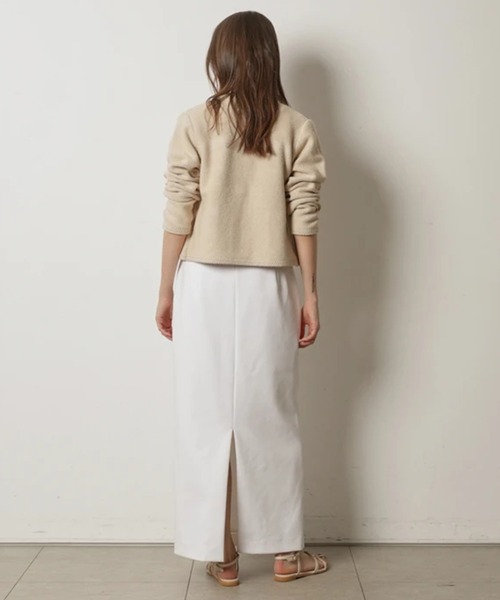 CADUNE（カデュネ）の「柄編みジャケットカーデ（ニット/セーター・レディース・ホワイト/ネイビー/ベージュ/ピンク・38）」の20枚目の写真