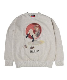 PR01.（ピーアールワン）の「RADIO EVA A319 VINTAGE ILLUSTRATION Mottled Sweat（スウェット）」