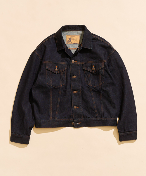 417 EDIFICE（フォーワンセブンエディフィス）の「【LE JAPON ATELIER】デニムジャケット（デニムジャケット・メンズ・ブルー/ブルー系その他・LARGE/SMALL/MEDIUM）」の5枚目の写真