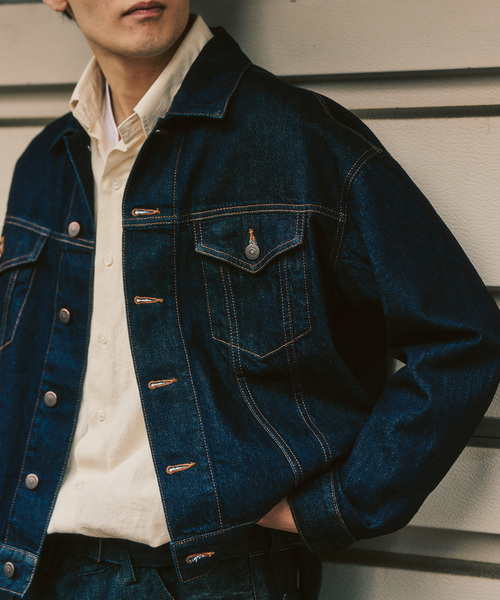 417 EDIFICE（フォーワンセブンエディフィス）の「【LE JAPON ATELIER】デニムジャケット（デニムジャケット・メンズ・ブルー/ブルー系その他・LARGE/SMALL/MEDIUM）」の9枚目の写真