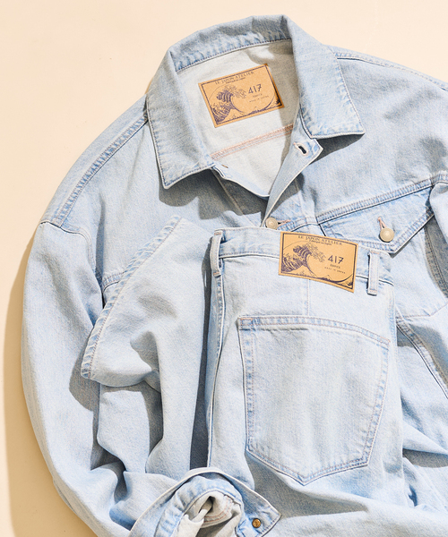 417 EDIFICE（フォーワンセブンエディフィス）の「【LE JAPON ATELIER】デニムジャケット（デニムジャケット・メンズ・ブルー/ブルー系その他・LARGE/SMALL/MEDIUM）」の17枚目の写真