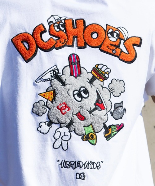 DC（ディーシー）の「DC/ディーシー 半袖 Tシャツ バックプリント サガラ刺繍 DST262014（Tシャツ/カットソー・メンズ・ブラック/ホワイト・L/M/XL/S/2XL）」の8枚目の写真