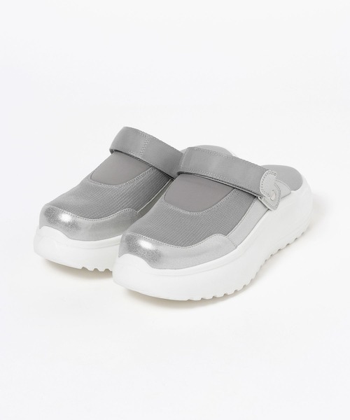 LEPSIM（レプシィム）の「2WAYスポーティーサボ　636545（その他シューズ・レディース・ブラック/グレー・MEDIUM/LARGE）」の2枚目の写真