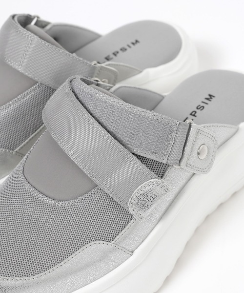 LEPSIM（レプシィム）の「2WAYスポーティーサボ　636545（その他シューズ・レディース・ブラック/グレー・MEDIUM/LARGE）」の5枚目の写真