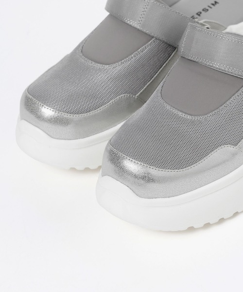 LEPSIM（レプシィム）の「2WAYスポーティーサボ　636545（その他シューズ・レディース・ブラック/グレー・MEDIUM/LARGE）」の9枚目の写真