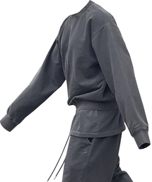 ATTENTIONROW（アテンションロー）の「Edition4. フロントトライアングルミディアム-ヘビージュリースウェットピグメントマンツーマン（ダークグレー）（スウェット）」