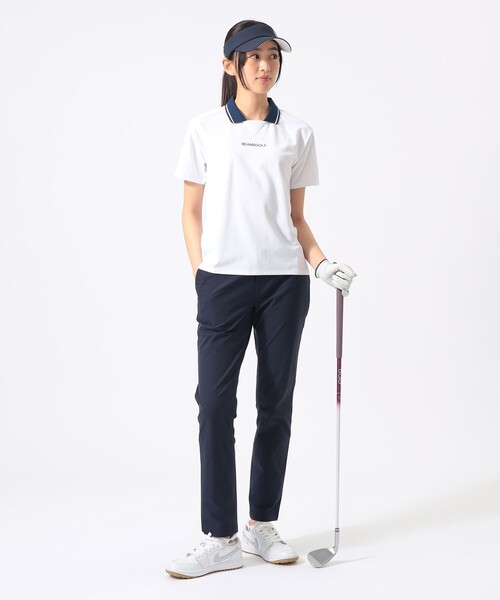 BEAMS GOLF(ビームスゴルフ)の「ORANGE LABEL / ストレッチ スリム フルレングスパンツ(吸水速乾)(その他パンツ・レディース・ベージュ/ネイビー/ホワイト・SMALL/MEDIUM/LARGE)」の5枚目の写真