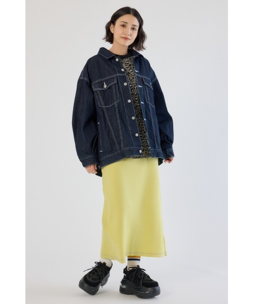 RODEO CROWNS WIDE BOWL（ロデオクラウンズワイドボウル）の「ビッグリボンデニムジャケット（デニムジャケット・レディース・ワンウォッシュ/ブルー/オフホワイト・FREE）」の8枚目の写真