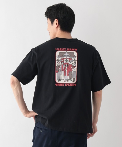 GLOBAL WORK(グローバルワーク)の「スーベニアTシャツ/半袖/一部店舗限定/638061(Tシャツ/カットソー・メンズ・ホワイト系その他2/ブラック系その他5/ホワイト系その他/ブラック系その他4/ブラック系その他6/ホワイト系その他3・LARGE/MEDIUM/X-LARGE/SMALL)」の1枚目の写真