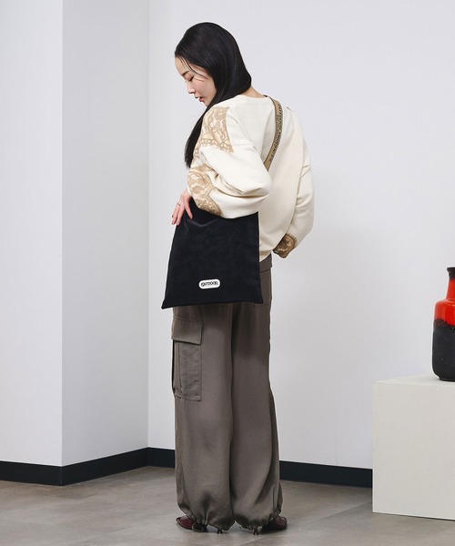 ROSE BUD（ローズバッド）の「LACE SWEAT（スウェット・レディース・オレンジ/オフホワイト/チャコールグレー・ONE SIZE）」の17枚目の写真