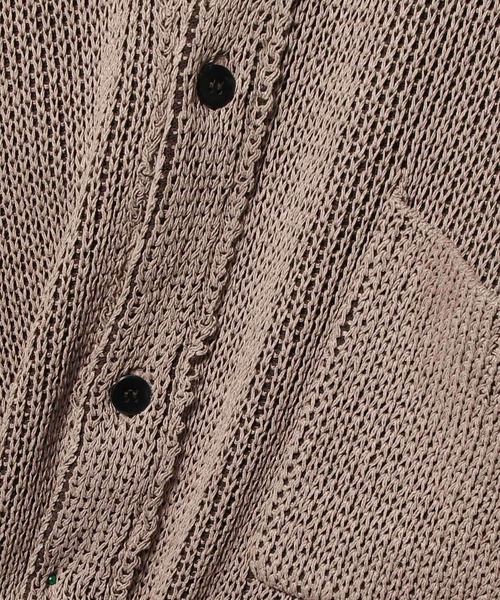 ESTNATION（エストネーション）の「ESTNATION / カジュアルニットシャツ（ニット/セーター・メンズ・ブラウン/オフホワイト・FREE）」の6枚目の写真