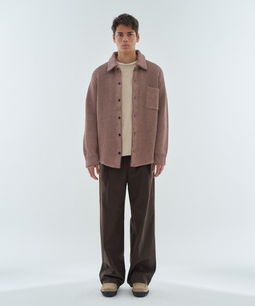 ESTNATION（エストネーション）の「ESTNATION / カジュアルニットシャツ（ニット/セーター・メンズ・ブラウン/オフホワイト・FREE）」の13枚目の写真