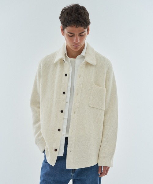 ESTNATION（エストネーション）の「ESTNATION / カジュアルニットシャツ（ニット/セーター・メンズ・ブラウン/オフホワイト・FREE）」の19枚目の写真