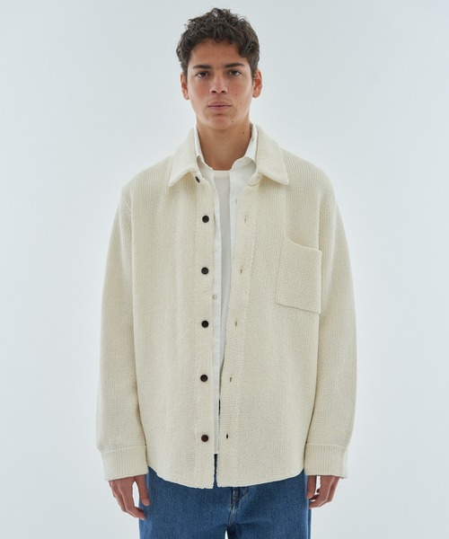 ESTNATION（エストネーション）の「ESTNATION / カジュアルニットシャツ（ニット/セーター・メンズ・ブラウン/オフホワイト・FREE）」の20枚目の写真