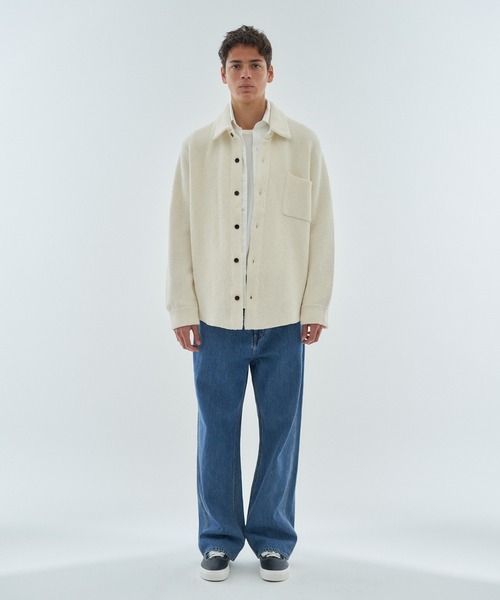 ESTNATION（エストネーション）の「ESTNATION / カジュアルニットシャツ（ニット/セーター・メンズ・ブラウン/オフホワイト・FREE）」の21枚目の写真