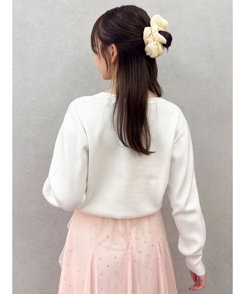 dazzlin(ダズリン)の「プレートシンプルカーディガン(カーディガン/ボレロ・レディース・イエロー/オフホワイト/グレー/ネイビー/ブラック・FREE)」の15枚目の写真