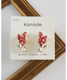 【kanade】リーフビジューピアス(MA)
