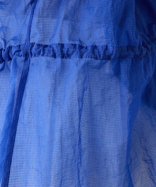 COLLAGE GALLARDAGALANTE（コラージュガリャルダガランテ）の「リップストップシアーパーカー（マウンテンパーカー・レディース・ブルー/ホワイト・FREE）」の21枚目の写真