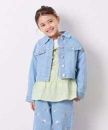 a.v.v（アーヴェヴェ）の「[120-160]レースGジャン（デニムジャケット）」