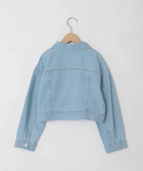 a.v.v（アーヴェヴェ）の「[120-160]レースGジャン（デニムジャケット・キッズ・ダークインディゴブルー・130/120/140/160/150）」の14枚目の写真