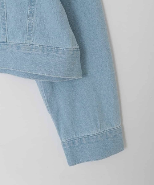 a.v.v（アーヴェヴェ）の「[120-160]レースGジャン（デニムジャケット・キッズ・ダークインディゴブルー・130/120/140/160/150）」の3枚目の写真