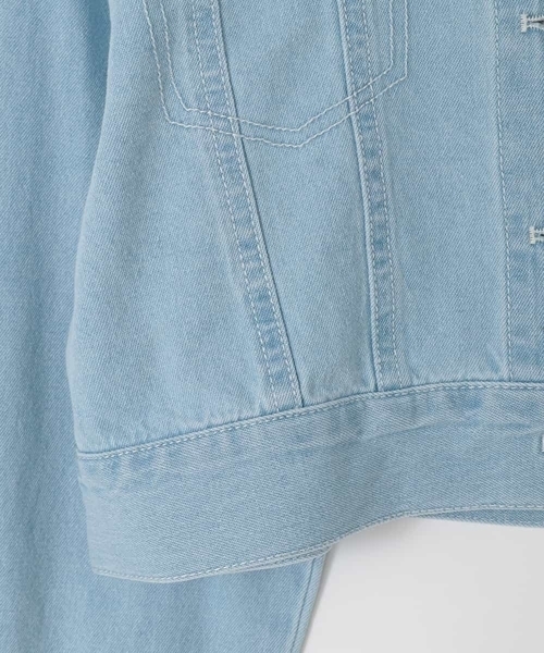 a.v.v（アーヴェヴェ）の「[120-160]レースGジャン（デニムジャケット・キッズ・ダークインディゴブルー・130/120/140/160/150）」の5枚目の写真