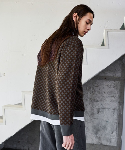 HARE（ハレ）の「コモンガラニットシャツ(HARE)（ニット/セーター・メンズ・ブラック/ブラウン・FREE）」の14枚目の写真